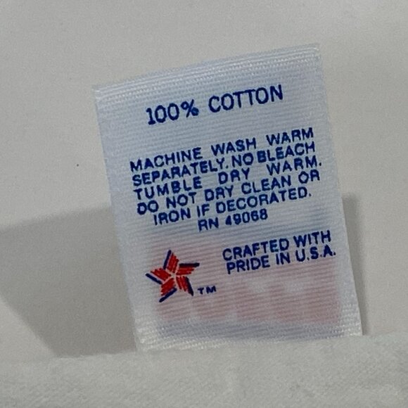 Vintage Spartans Track Team Tank Top Mens XL White 100% Cotton Made in USA - Picture 5 of 5